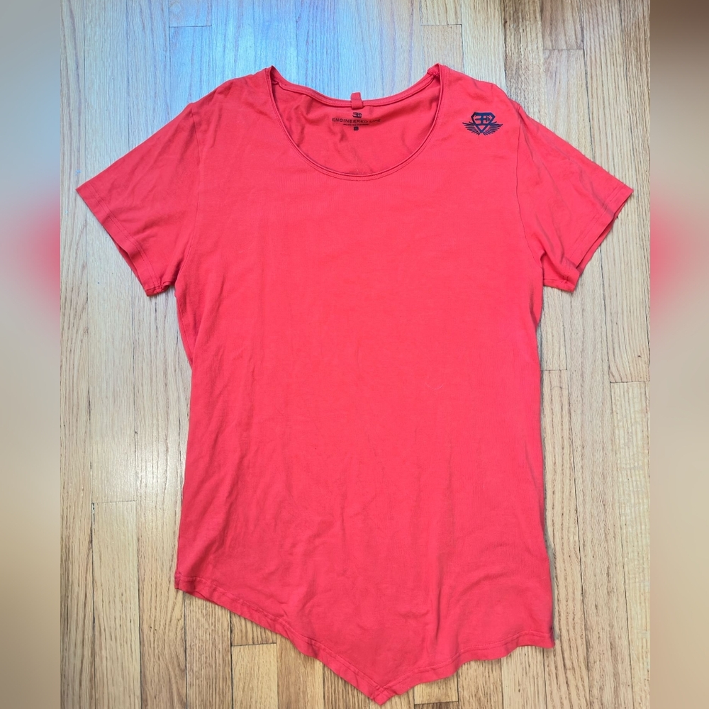 Vibrant Coral Short Sleeve Tee